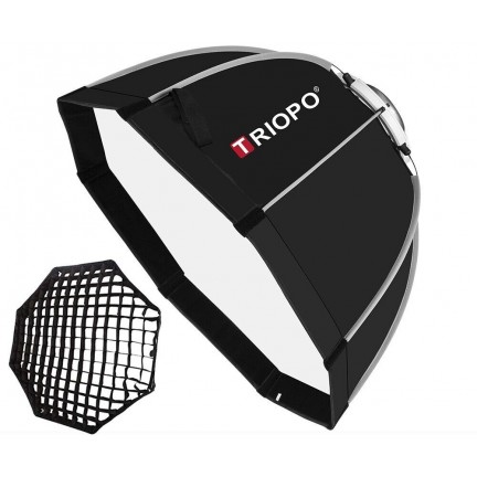 TRIOPO K2-55 Octagon Foldable Softbox Bracket Bowns Mount for Flash
