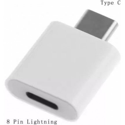 Lightning iPhone 8pin to Type C Male Converter Adapter