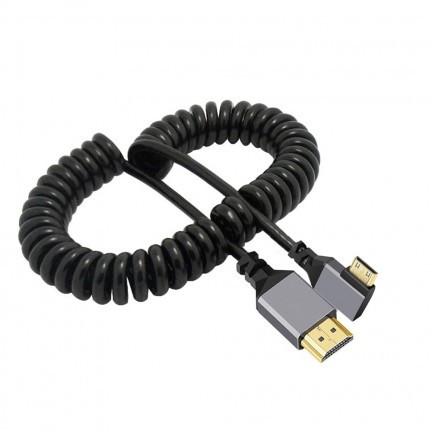 4K UHD HDMI TO MINI HDMI Right 2.4m Cable