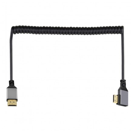 4K UHD HDMI TO MINI HDMI Right 2.4m Cable