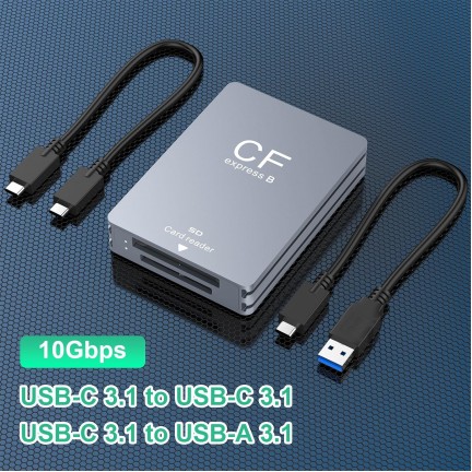 CFexpress Type B SD Card Reader USB 3.2 10Gbps Camera Reader Memory Card