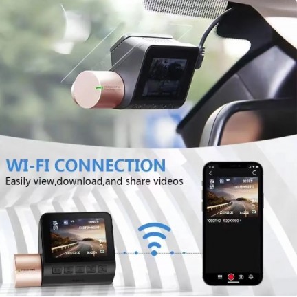 V50L 2K Dash Cam for Car Camera WIFI Night Vision 24h Parking Monitor