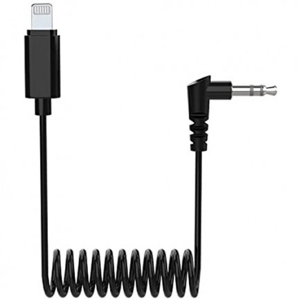 Hollyland 3.5mm TRS to Lightning Coiled Cable