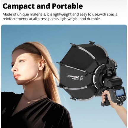 AMBITFUL PF30 SE mini Speedlite Portable Octagon Umbrella Softbox