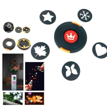 58mm Bokeh Masters Kit Bokeh Effect Lens Cap Cover Filter for Artistic Romantic Night Scene Photography