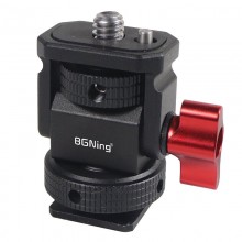 BGNing GOPRO Camera Monitor Bracket Holder Hot Cold Shoe Adapter Tripod Mount