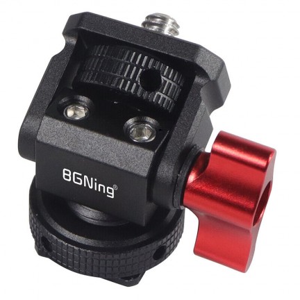 BGNing GOPRO Camera Monitor Bracket Holder Hot Cold Shoe Adapter Tripod Mount