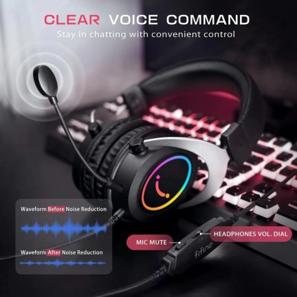 FIFINE Ampligame H3 RGB Headset With 3.5mm Trrs Jack