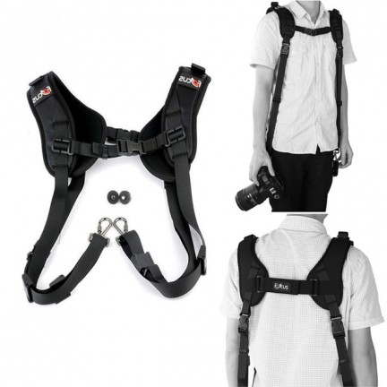 Double Shoulder Strap Sling Quick Rapid Belt For DSLR Camera Strap