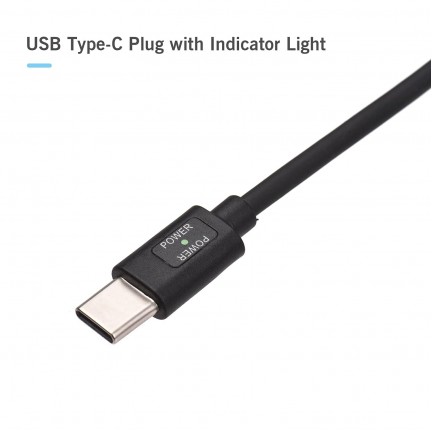 USB-C Power Cable Replacement for Blackmagic Pocket Cinema BMPCC 4K6K to USB Type-C Spring Cable