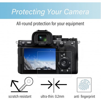 Tempred Glass For Sony A7R/A7III/A7SIII/FX-30/ZV-1 (2pcs Pack)