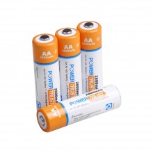 PowerTrust 4 Packs 2800mAh High-Capacity AA NiMH Rechargeable Batteries