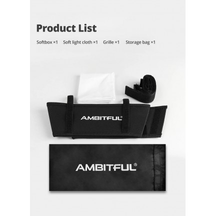 AMBITFUL LEDP60C Softbox(Softbox Only)