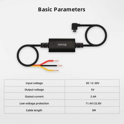 70mai Parking Surveillance Cable Kit UP02 for 70mai Dash Cam