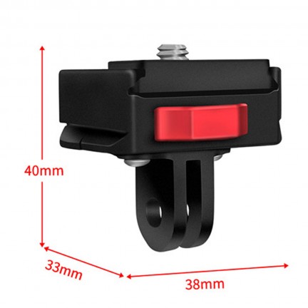 Mini V-Lock Mount Quick Release Plate Clamp DSLR for Gopro