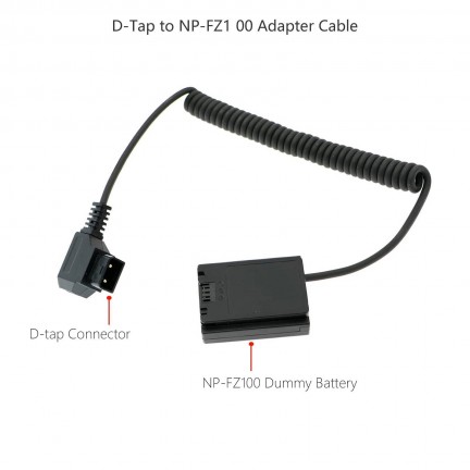 D-tap to NP-FZ100 Dummy Battery DC Power AC Adapter for Sony FX3 A6700 A6600 A7III A7IV A7M3K A7RM3 A7RM4 A9 A9M2 A7M3