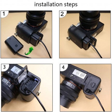 D-tap to NP-FZ100 Dummy Battery DC Power AC Adapter for Sony FX3 A6700 A6600 A7III A7IV A7M3K A7RM3 A7RM4 A9 A9M2 A7M3