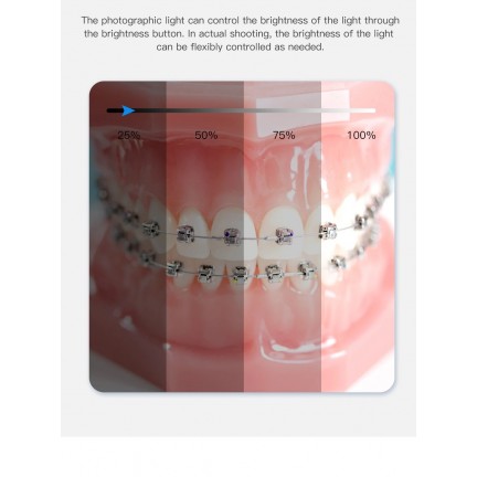 Dental Oral Photography LED Lamp Flash Light with Three Foot Bracket