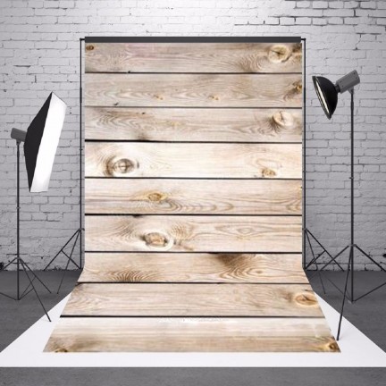 Background Solid Wood Wall Board Studio Backdrop