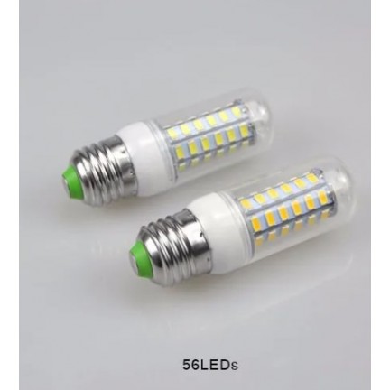 E27 SMD 56 LEDs Corn Light Chandelier Spotlight Bulb 220V White
