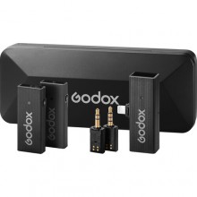 Godox MoveLink Mini LT 2-Person Wireless Microphone System for Cameras & iOS Devices (Classic Black)