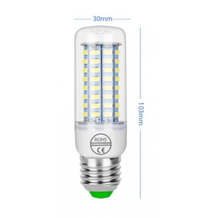 E27 SMD 72 LEDs Corn Light Chandelier Spotlight Bulb 220V White