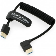 Alvin’s Cables 8K HDMI TO HDMI Right-Angle 18-28In Cable for Atomos Ninja Feelworld Monitor