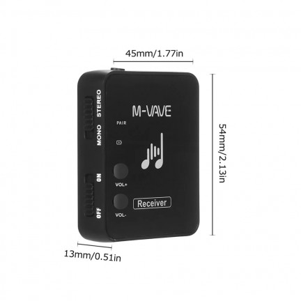  M-WAVE WP-10 2.4GHz Wireless Earphone Monitor Transmission System 1xTransmitter 4xReceiver