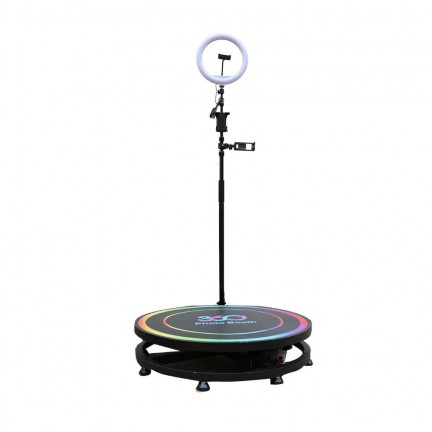 360Photo Booth Rotating Machine For Events Parties Automatic Spin Selfie Platform 100CM