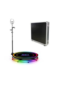 360Photo Booth Rotating Machine For Events Parties Automatic Spin Selfie Platform 100CM