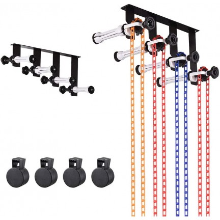 Photography 4-Roller Wall Mounting Manual Background Support System