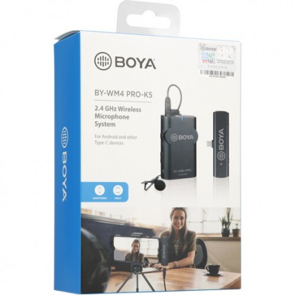 BOYA BY-WM4 PRO k5 2.4 GHz Wireless Microphone System