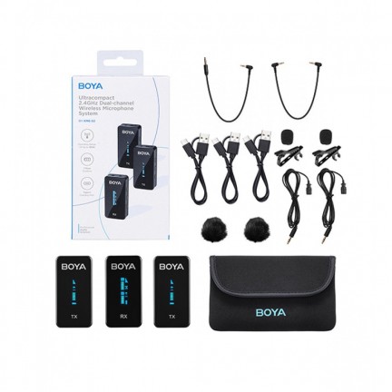 BOYA BY-XM6-S2 2.4GHz Ultra-compact Wireless Microphone System