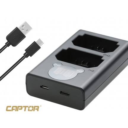 Captor Dual Battery Charger for Sony NP-FZ100