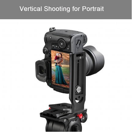 DSLR Camera L Bracket Vertical Horizontal Switching Tripod Quick Release Plate for Canon Nikon Sony Osmo Ronin Zhiyun
