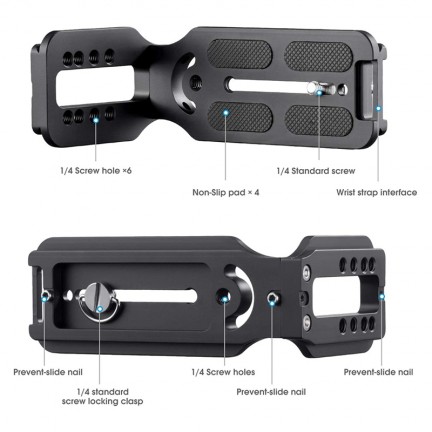 DSLR Camera L Bracket Vertical Horizontal Switching Tripod Quick Release Plate for Canon Nikon Sony Osmo Ronin Zhiyun