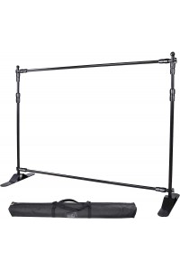 Double-Crossbar Backdrop Background Stand Frame Support System For Photography Photo Studio (300x240cm)