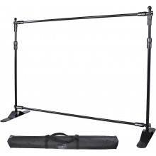 Double-Crossbar Backdrop Background Stand Frame Support System For Photography Photo Studio (300x240cm)