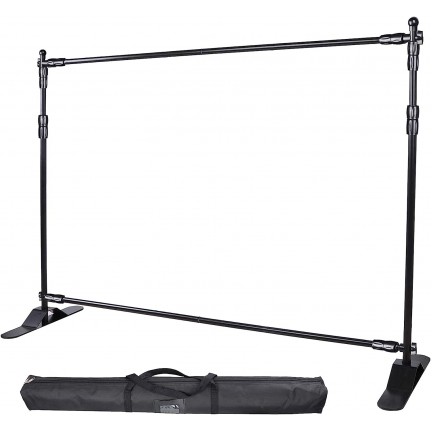 Double-Crossbar Backdrop Background Stand Frame Support System For Photography Photo Studio (300x240cm)