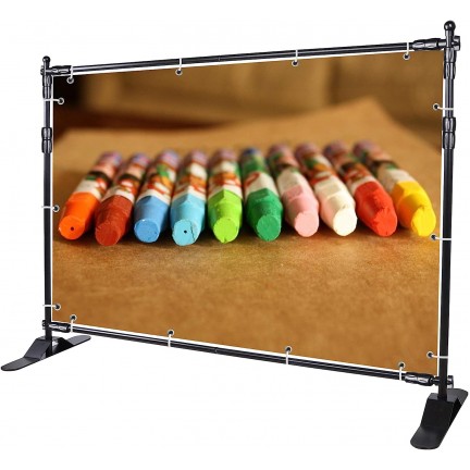 Double-Crossbar Backdrop Background Stand Frame Support System For Photography Photo Studio (300x240cm)