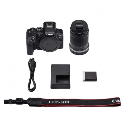 Canon EOS R10 Mirrorless Camera + RF-S 18-150mm F3.5-6.3 IS STM Lens + Mount Adapter EF-EOS R kit