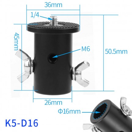 "Focus Studio CS-030 Conversion Screw Female: 16mm, Male: 1/4