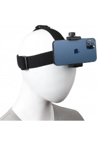 Head-Mounted Mobile Phone Holder First-Person View Video Outdoor Live Bracket for GoPro Action iPhone Samsung Smartphones