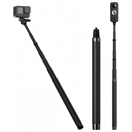 Insta360 X3 / ONE X2 Invisible Selfie Stick For GO 2 / ONE RS 70cm 1.2m Carbon Fiber Extension Rod