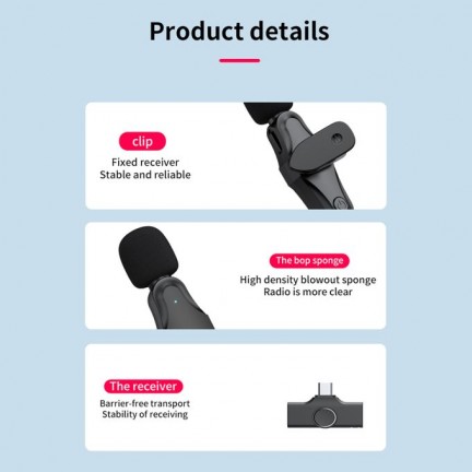 K21 Wireless Microphone For Type C