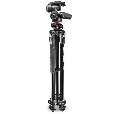 Manfrotto 290 Dual Aluminium 3-Section Tripod Kit With 3-Way Head (MK290DUA3-3W)