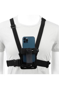 Mobile Phone Chest Mount Harness Strap Holder Cell Phone Clip Action Camera POV for Smartphones