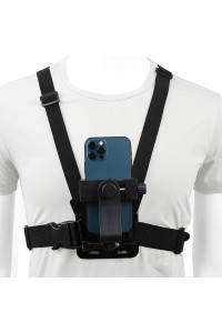 Mobile Phone Chest Mount Harness Strap Holder Cell Phone Clip Action Camera POV for Smartphones