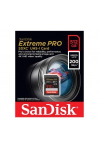 SanDisk Extreme PRO SDXC 512GB 200MB/s Memory Card