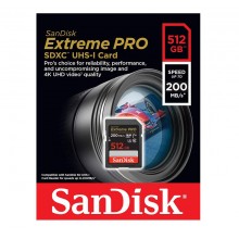 SanDisk Extreme PRO SDXC 512GB 200MB/s Memory Card